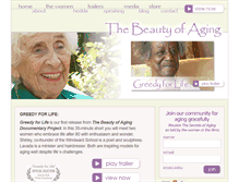 Tablet Screenshot of beautyofaging.com